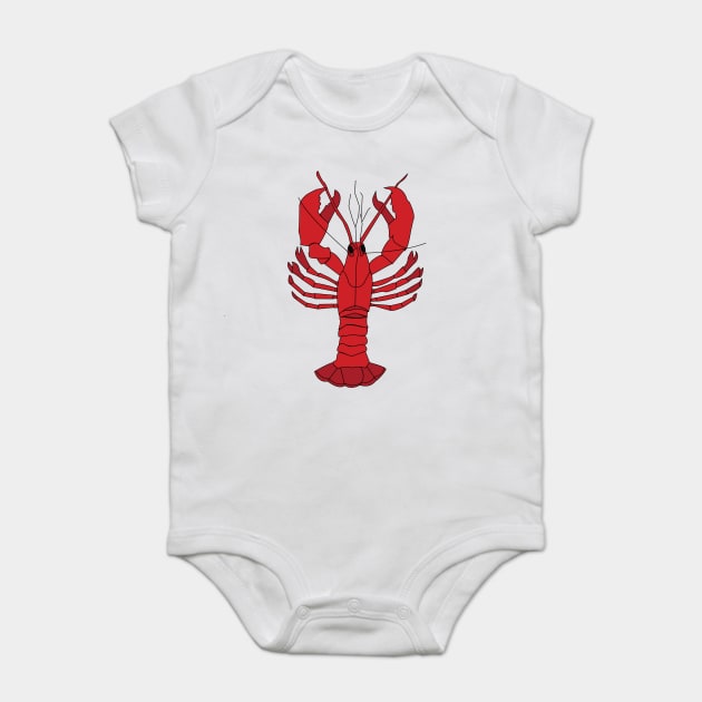 Red Lobster Baby Bodysuit by DickinsonDesign